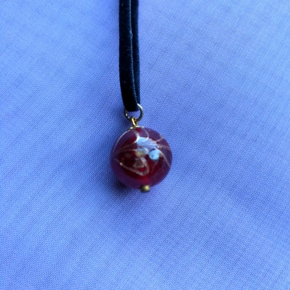 glass ball necklace